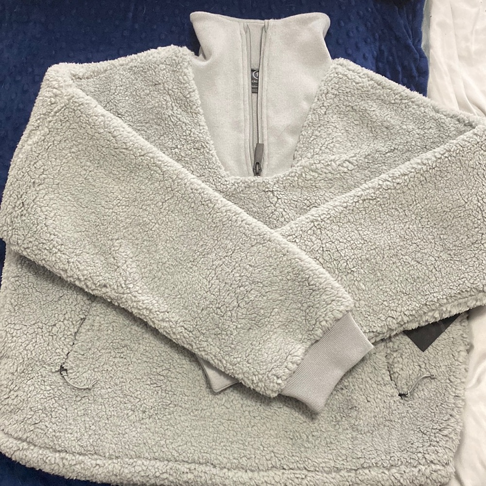 Backcountry gray fleece 1/4 zip